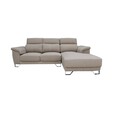 L Shape Easy Clean Fabric Sofa - 8683